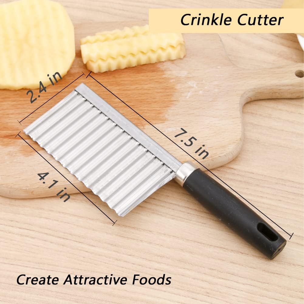 Crinkle Cutter Knife Stainless Steel Slicer