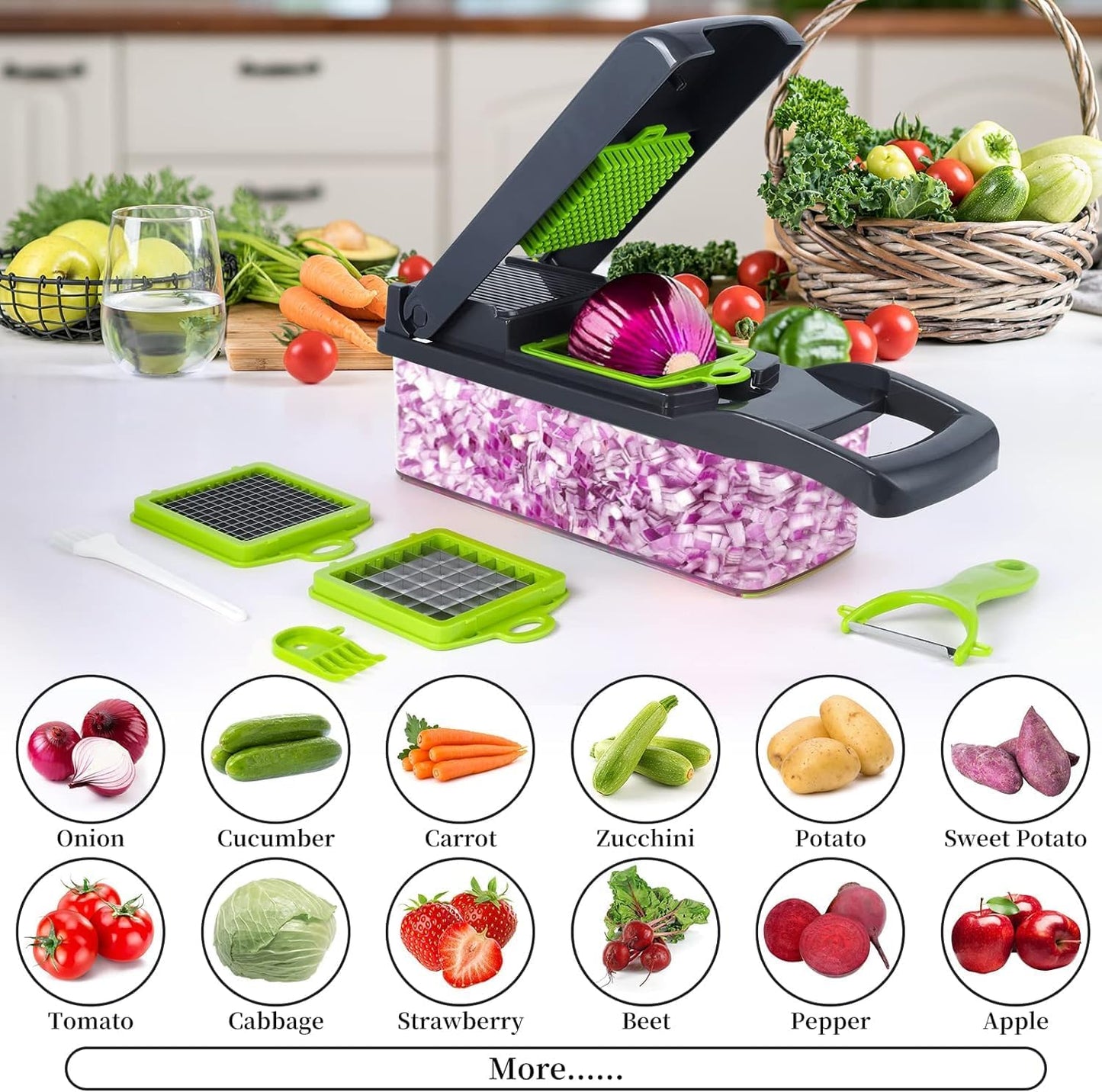 14-in-1 Multifunctional Vegetable Chopper Pro