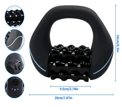 Powered Rolling Fascia Massager with Vibration Device