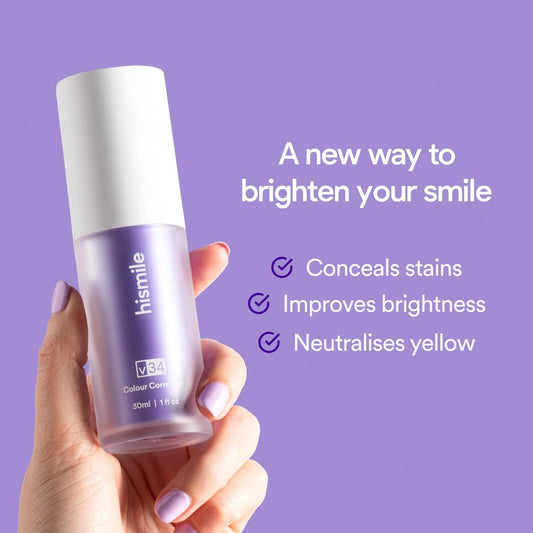 V34 Purple Color Correcting Toothpaste – Whitening Booster
