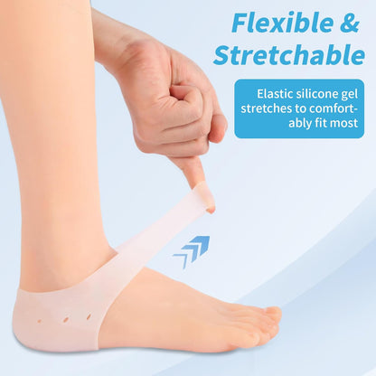 Silicone Heel Protectors Gel Pain Relief Cups