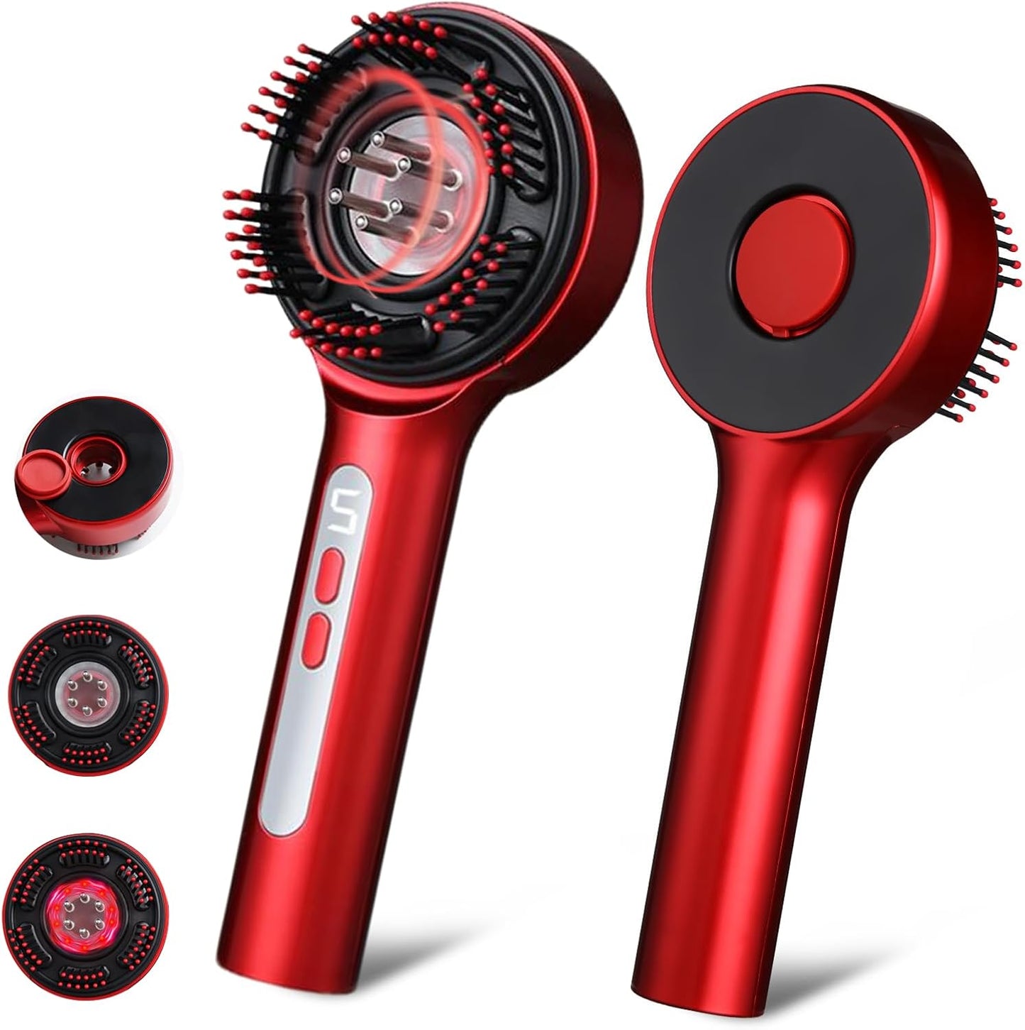 3-in-1 Electric Scalp Massage Comb IPX7 Waterproof