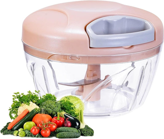 Manual Food Processor Vegetable Chopper Portable