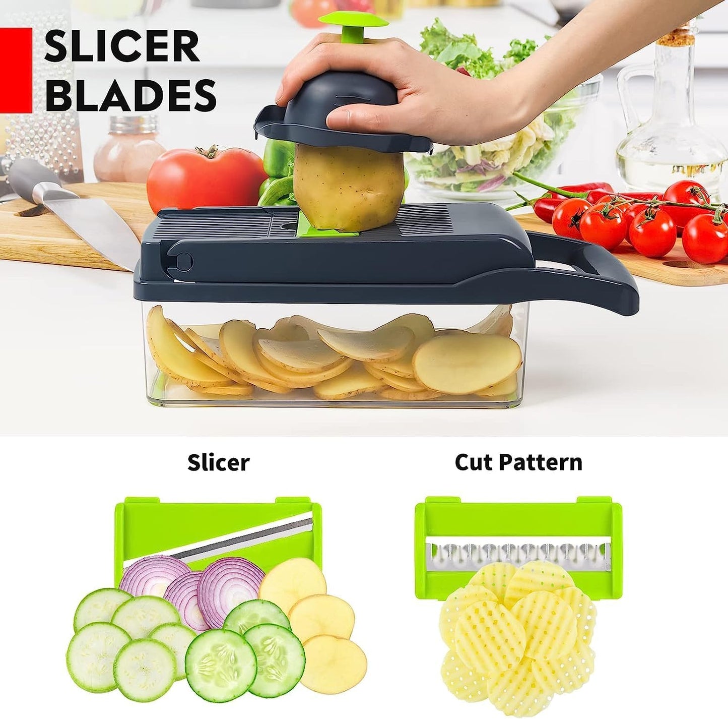 14-in-1 Multifunctional Vegetable Chopper Pro