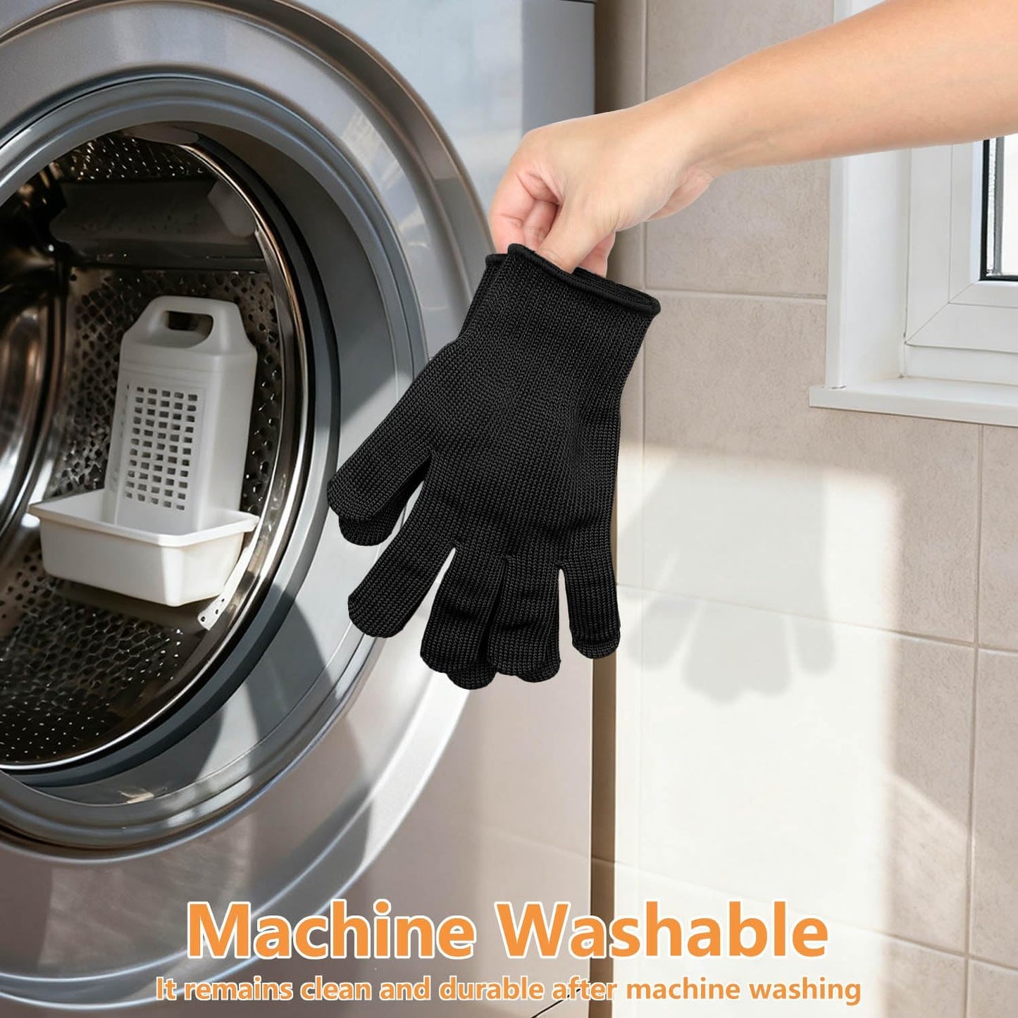 Cut Resistant Kitchen Gloves PU Coated Safety