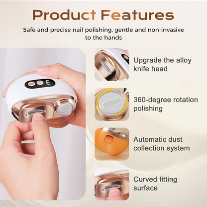 3-in-1 Electric Nail Clipper Polisher Trimmer