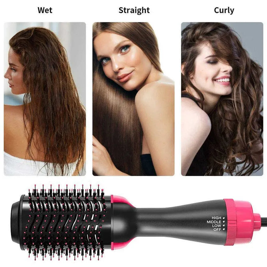 3-in-1 Hair Straightener Curler Dryer Brush