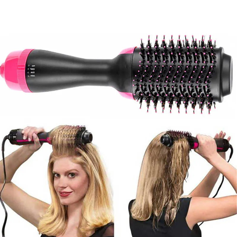 3-in-1 Hair Straightener Curler Dryer Brush
